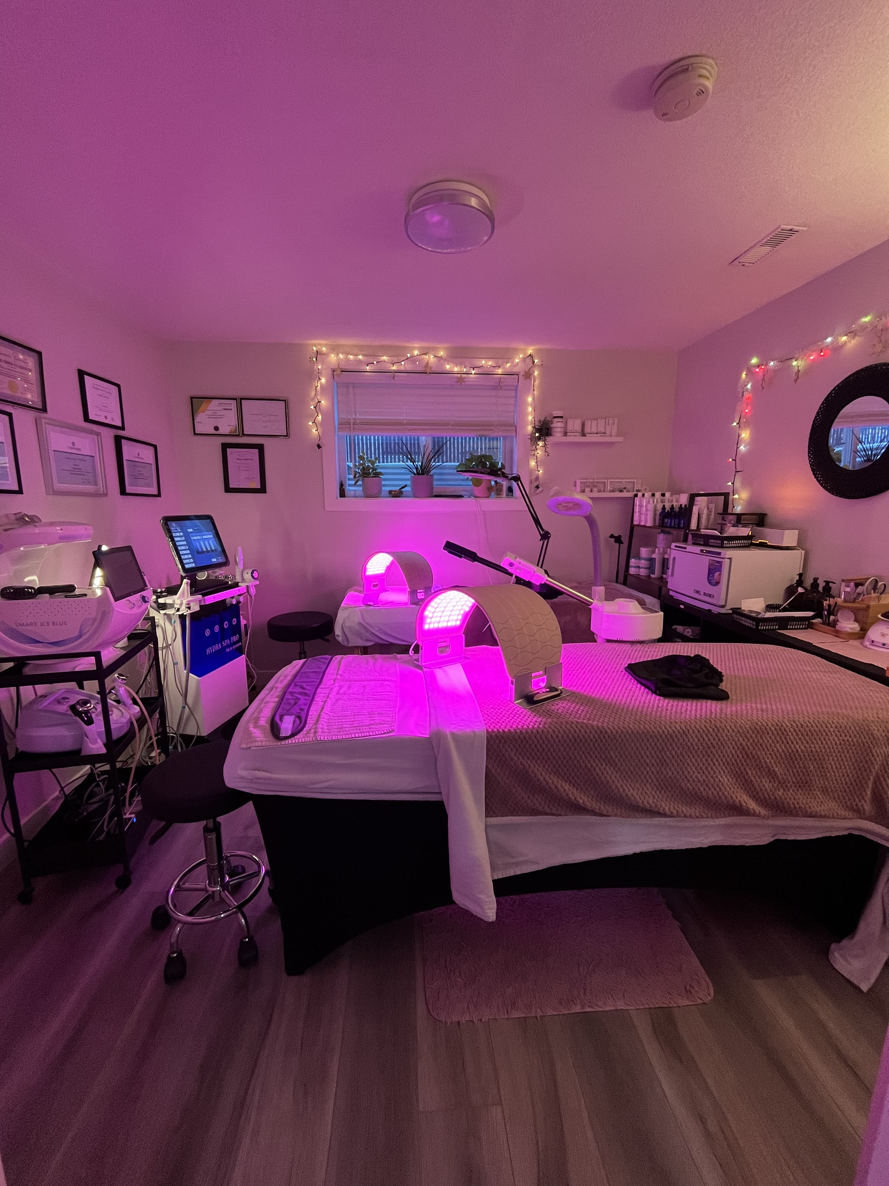 The Skin4Life treatment room — softly lit and serene